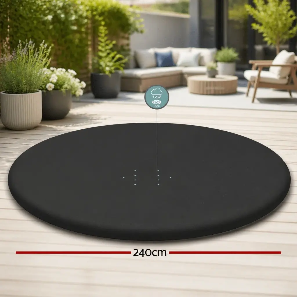 Pool Cover Round PVC Blanket 2.44m Above Ground Swimming Pools