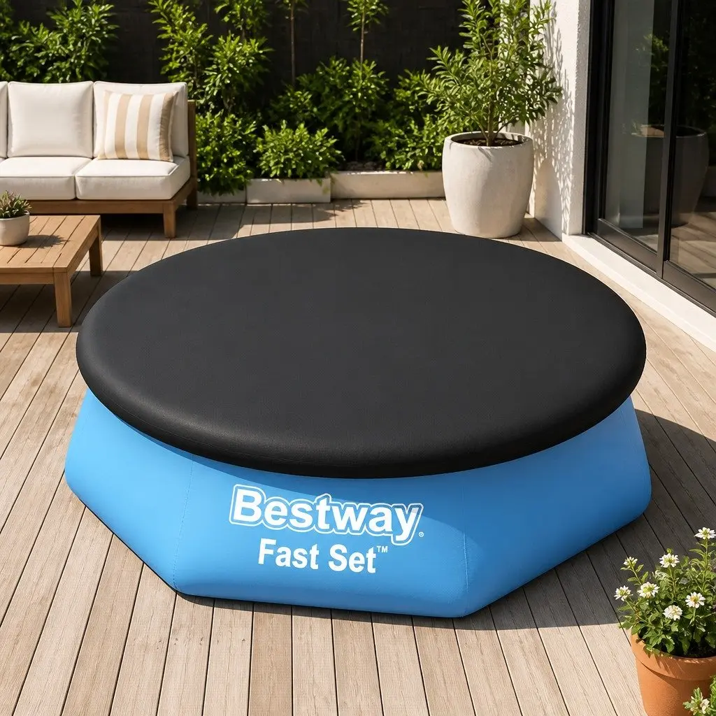 Pool Cover Round PVC Blanket 2.44m Above Ground Swimming Pools