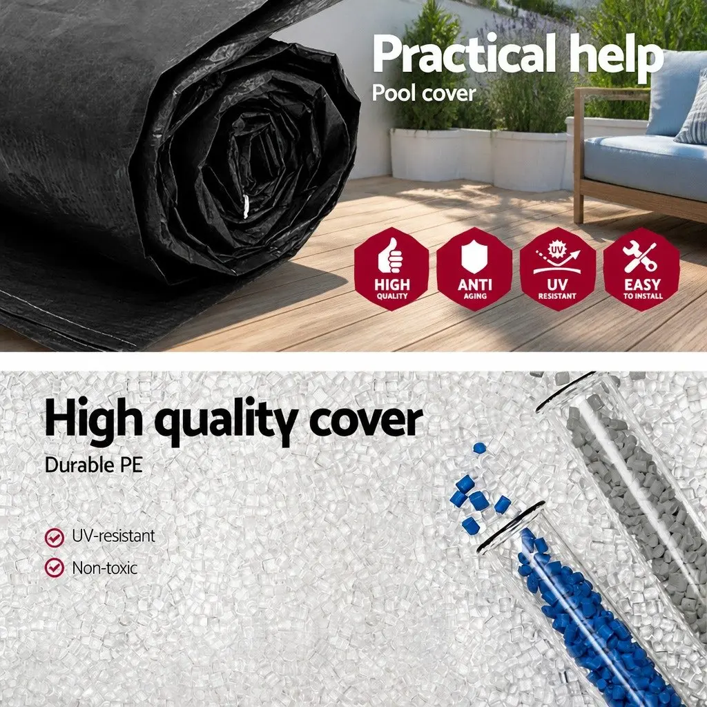 Pool Cover Round 3.05m Above Ground Swimming Pool PVC Multicolour
