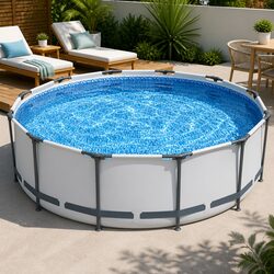 Reliable 366cm Round Above Ground Pool for Family Use
