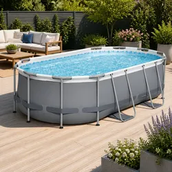 Reliable Above Ground Pool with Essential Accessories