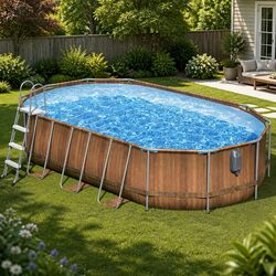 Practical Steel Frame Swimming Pool for Year-Round Use