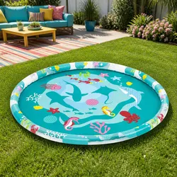 Family-Friendly Inflatable Splash Pad - 165cm