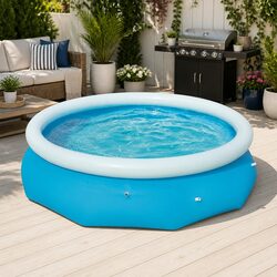 Warm-Hearted Inflatable Swimming Pool 305cm x 76cm for Family Use