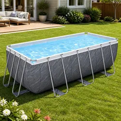 Reliable Above Ground Swimming Pool Set 412x201x122cm