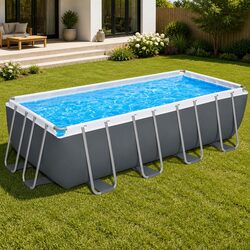 Family-Friendly Above Ground Swimming Pool 488x244cm