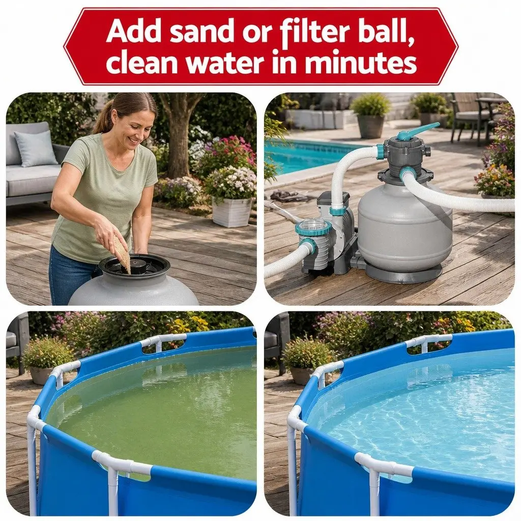 Sand Filter Pool Pump 11355L/H Above Ground Swimming Pools Water Filtration