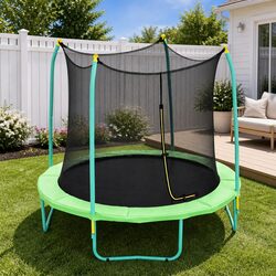 Reliable 8ft Kids Trampoline with Safety Features
