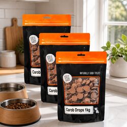 Value Pack Carob Buttons Dog Treats 1kg x 3