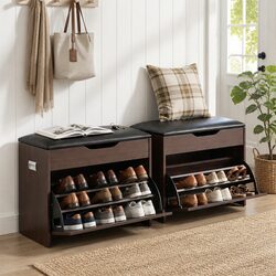Reliable Shoe Bench Set with Hidden Storage