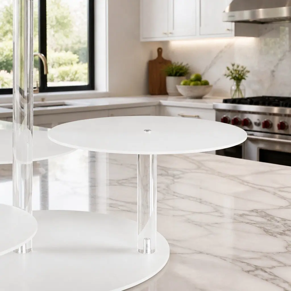 5 Tier Cake Stand Round Clear Acrylic Display for Wedding Party Event Dessert
