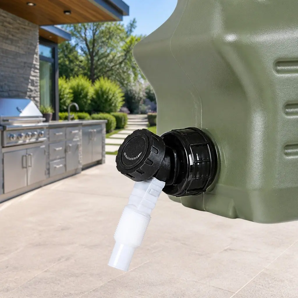 12L Water Container Green Camping Hiking Outdoor Storage Tank