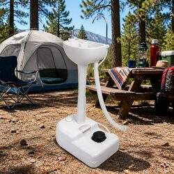 Value-Packed Portable Handwash Stand with Foot Pump
