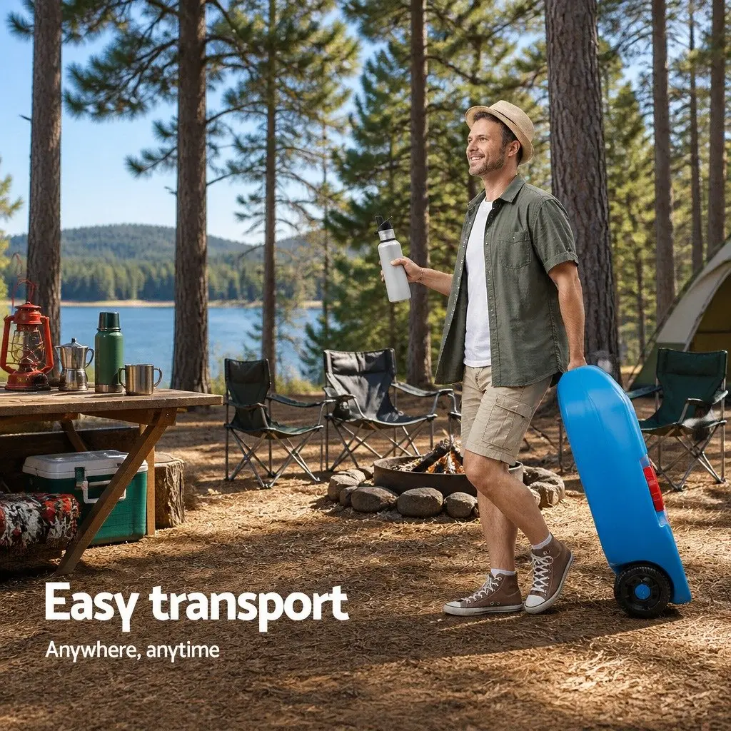 40L Portable Water Tank Camping Caravan Storage Container Blue