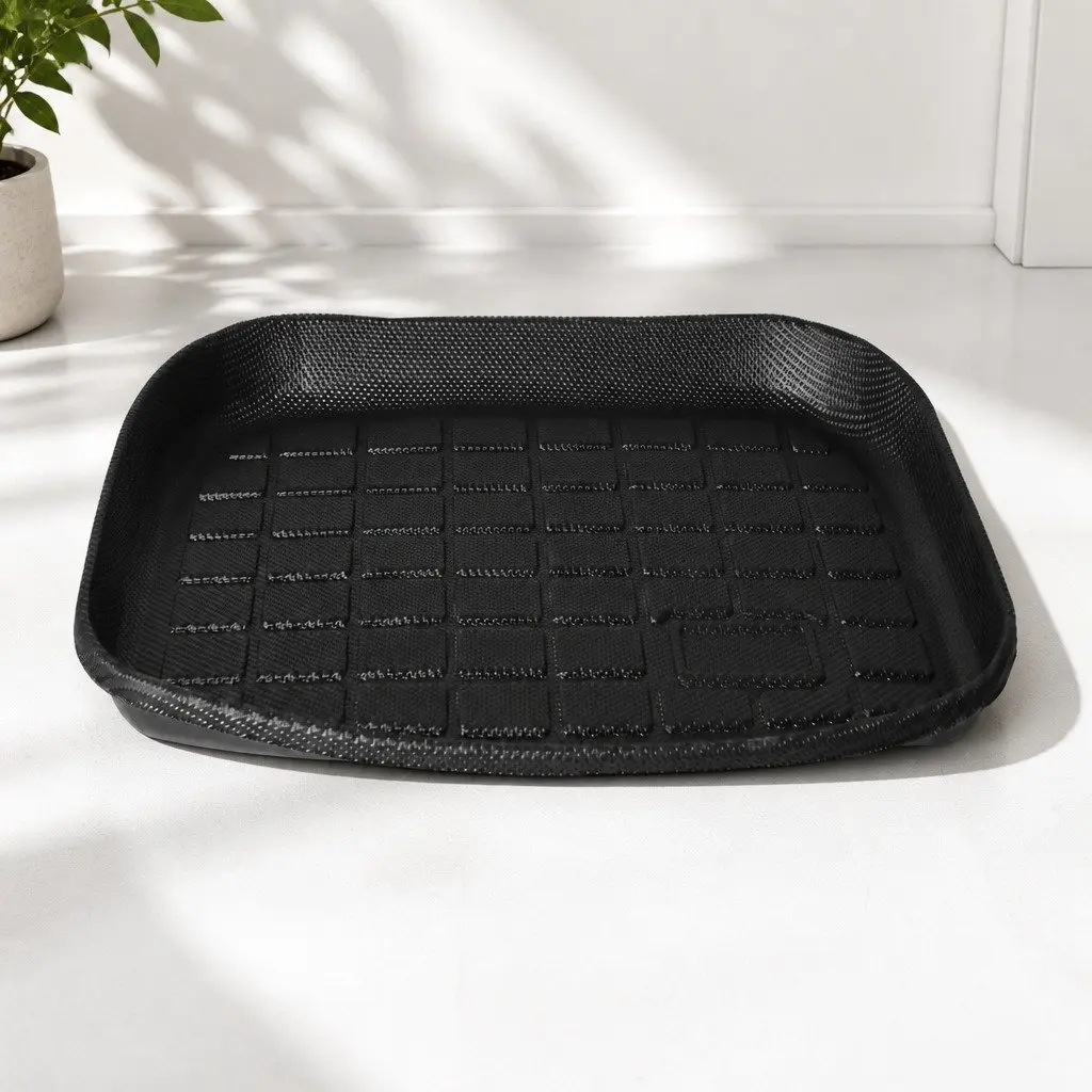Car Floor Mats Custom Fit for Tesla Model Y Front Rear Boot Toolbox Liner Black TPE Mat