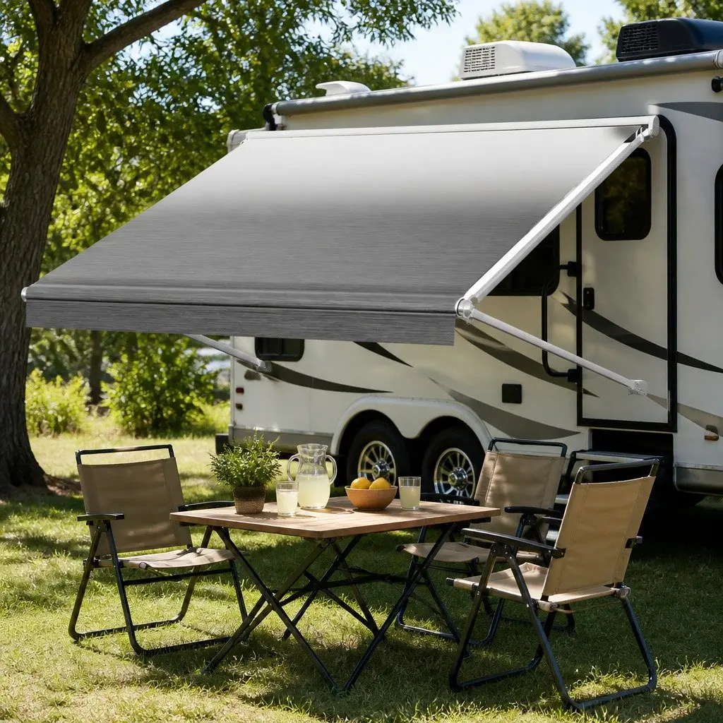 14FT RV Awning Fabric Replacement 18.05oz Caravan Outdoor Protection
