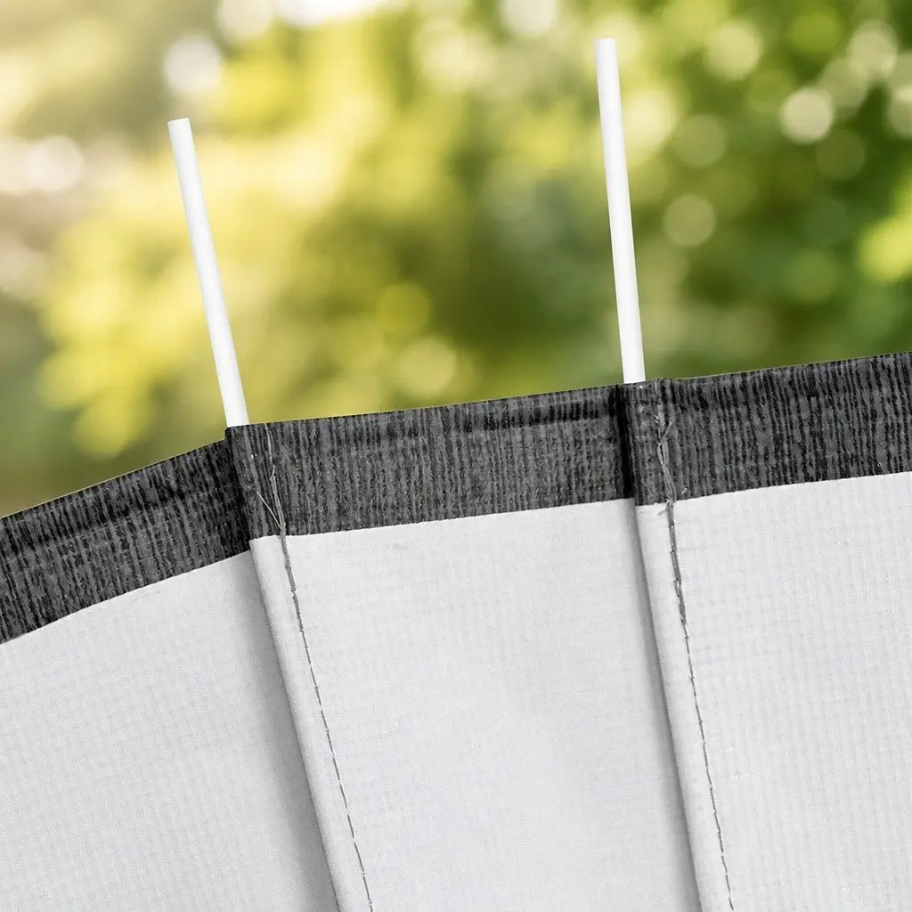 RV Awning Fabric Replacement 14FT Outdoor Protection 18.05oz Grey