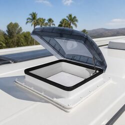 Caravan RV Roof Vent Hatch Skylight 40cm Opening UV Resistant Polycarbonate