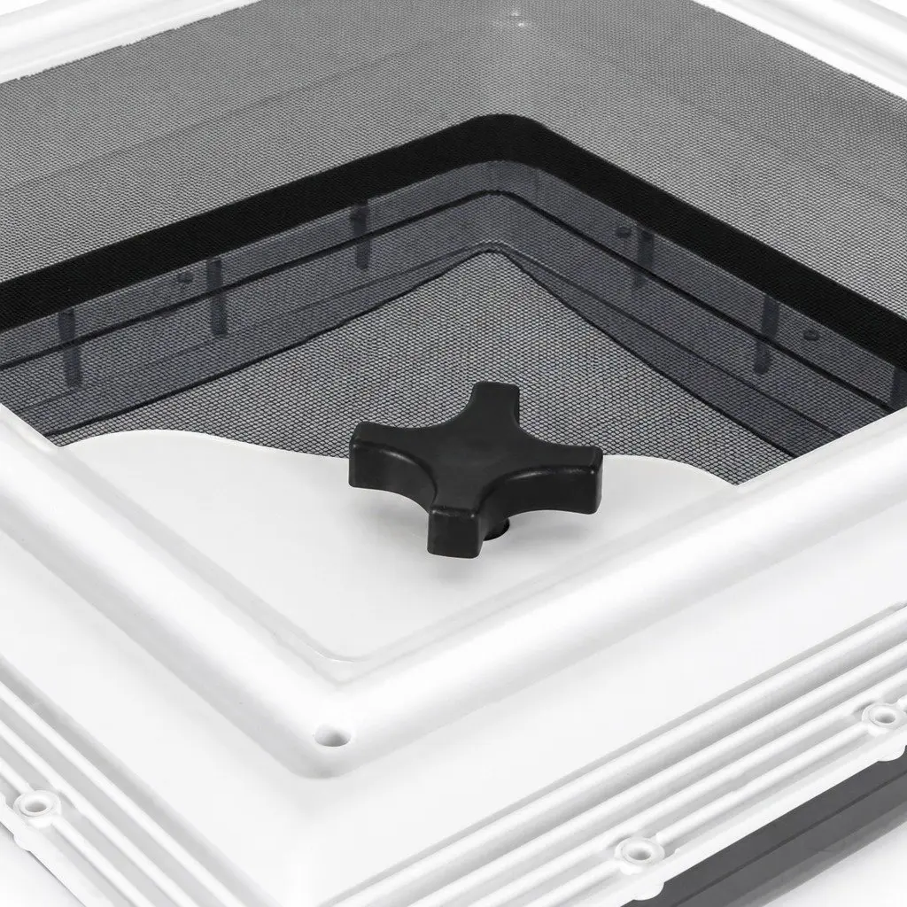 Roof Vent Skylight for Caravan RV 40cm Opening UV Resistant Polycarbonate White Grey