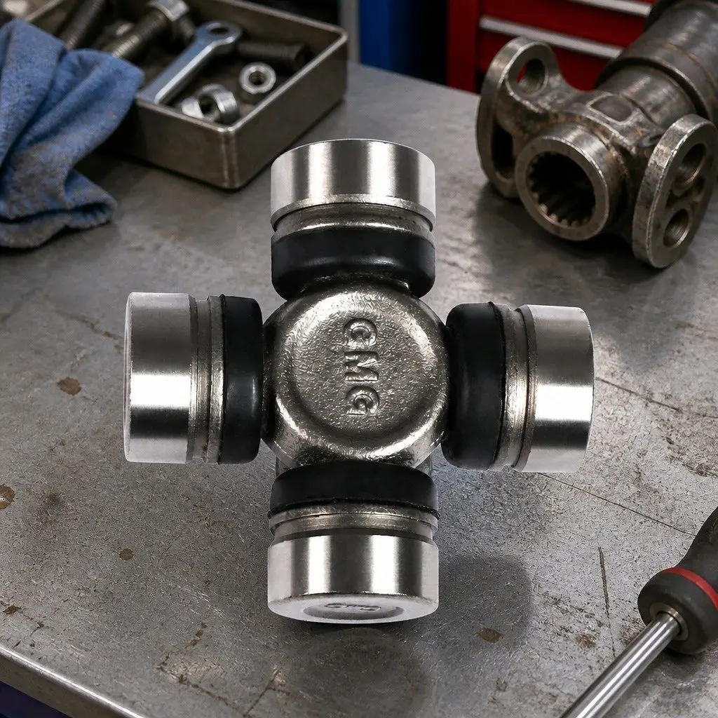 Universal Joint Drive Shaft Replacement Front Rear Silver 80mm x 80mm x 29mm Hilux Landcruiser Dyna 1980s to 2000s