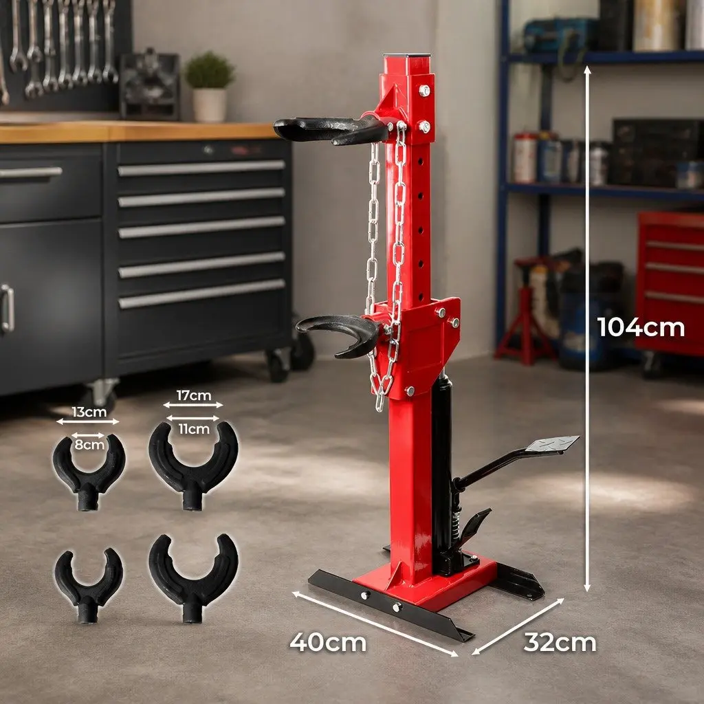 3T Hydraulic Coil Spring Compressor Foot Pedal Strut Auto DIY Tool Kit