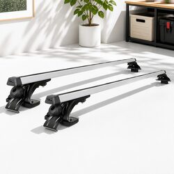 Reliable Adjustable Car Roof Rack - Silver - 145cm Fit