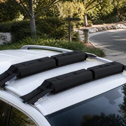 Universal Soft Roof Rack Pads for Kayak Surfboard SUP Canoe, Portable Cross