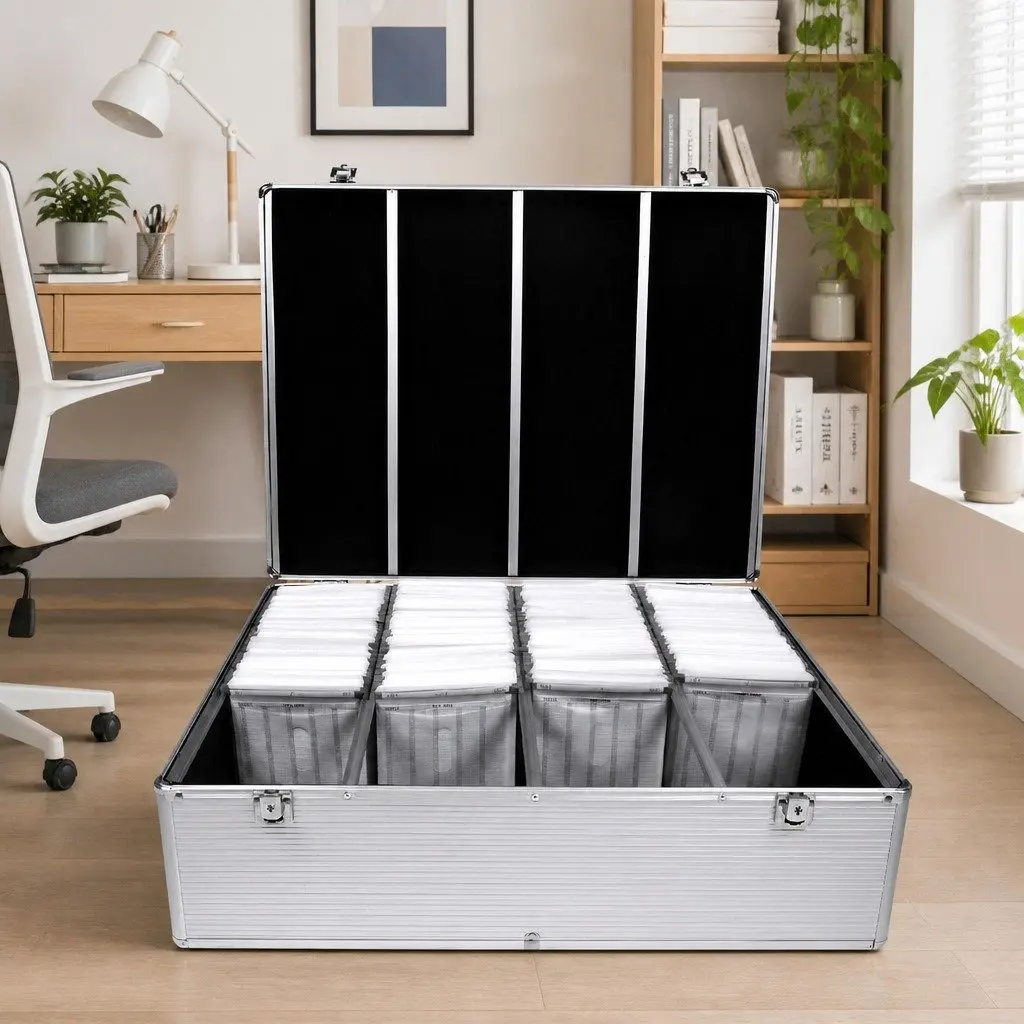 CD DVD Storage Box for 1000 Discs, Durable and Secure