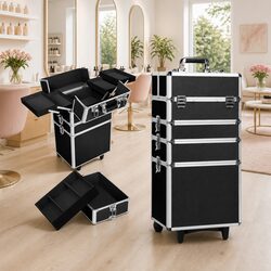 Affordable 7 in 1 Makeup Trolley Case, Practical and Stylish