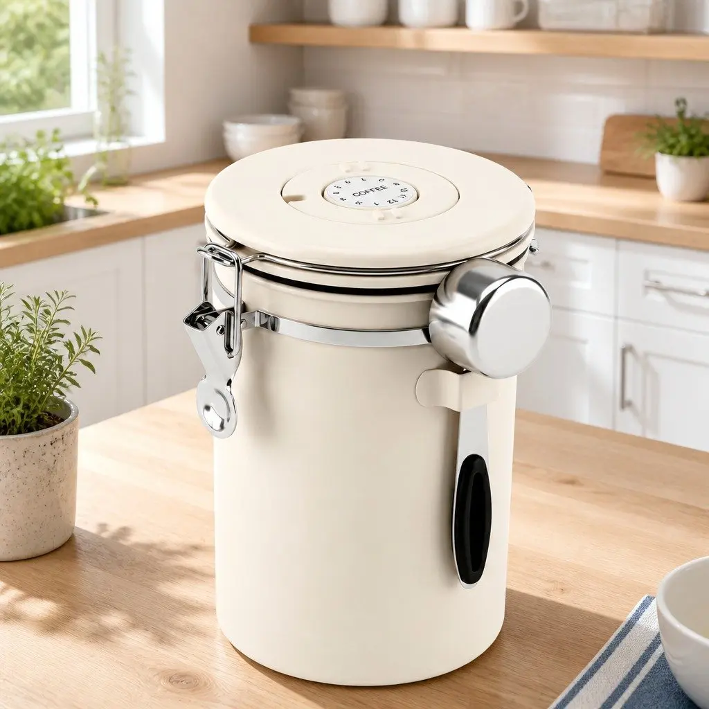 1.8L Stainless Steel Coffee Canister