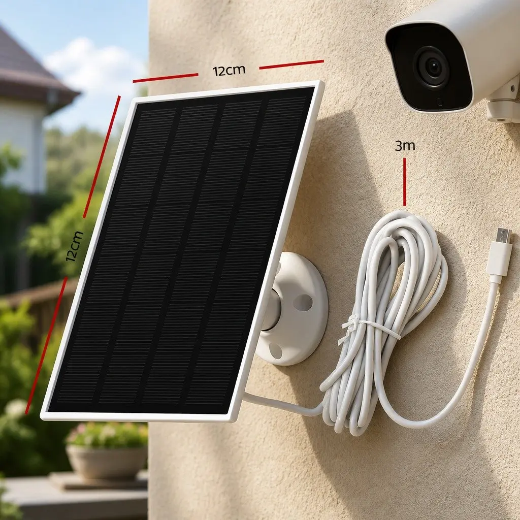 Solar Panel for Wireless Security Cameras at Home