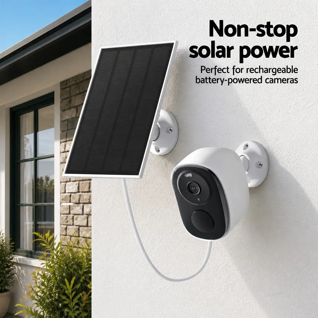 Solar Panel for Wireless Security Cameras at Home