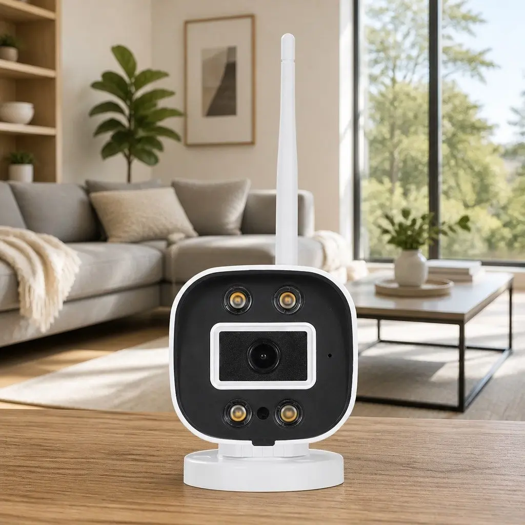 Wireless CCTV Security Camera 3MP Full HD Indoor Outdoor IP65 Waterproof White
