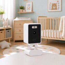 3MP IP Security Camera Baby Monitor White Indoor WIFI Night Vision Two-Way Audio