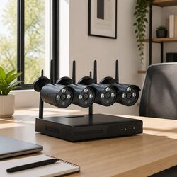 8 Channel Wireless CCTV NVR Security System 3MP Bullet Cameras Indoor Outdoor