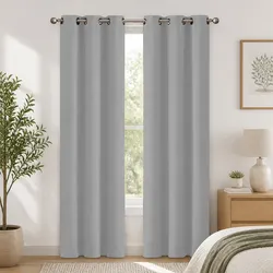 Value-Driven Grey Blackout Curtain Panels for Comfort
