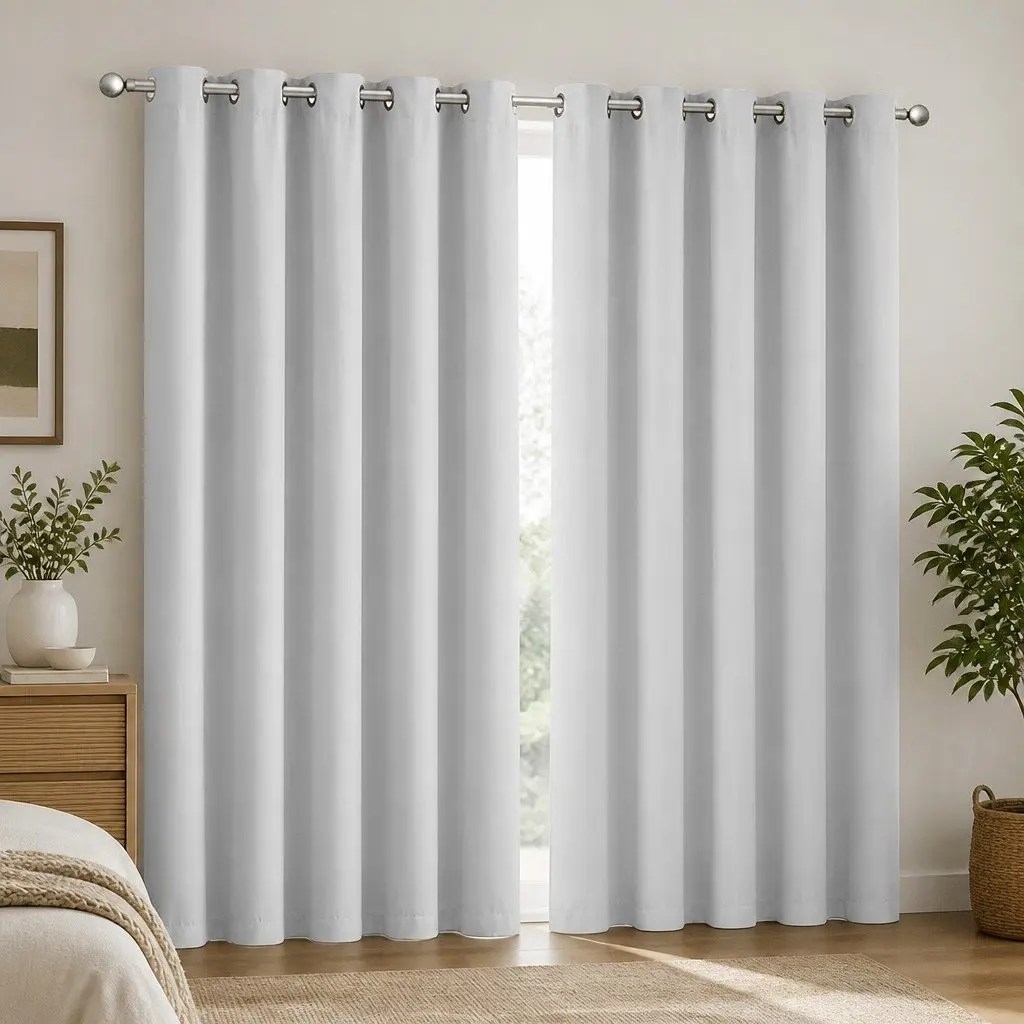 Grey Blackout Curtain Panels for Peaceful Spaces