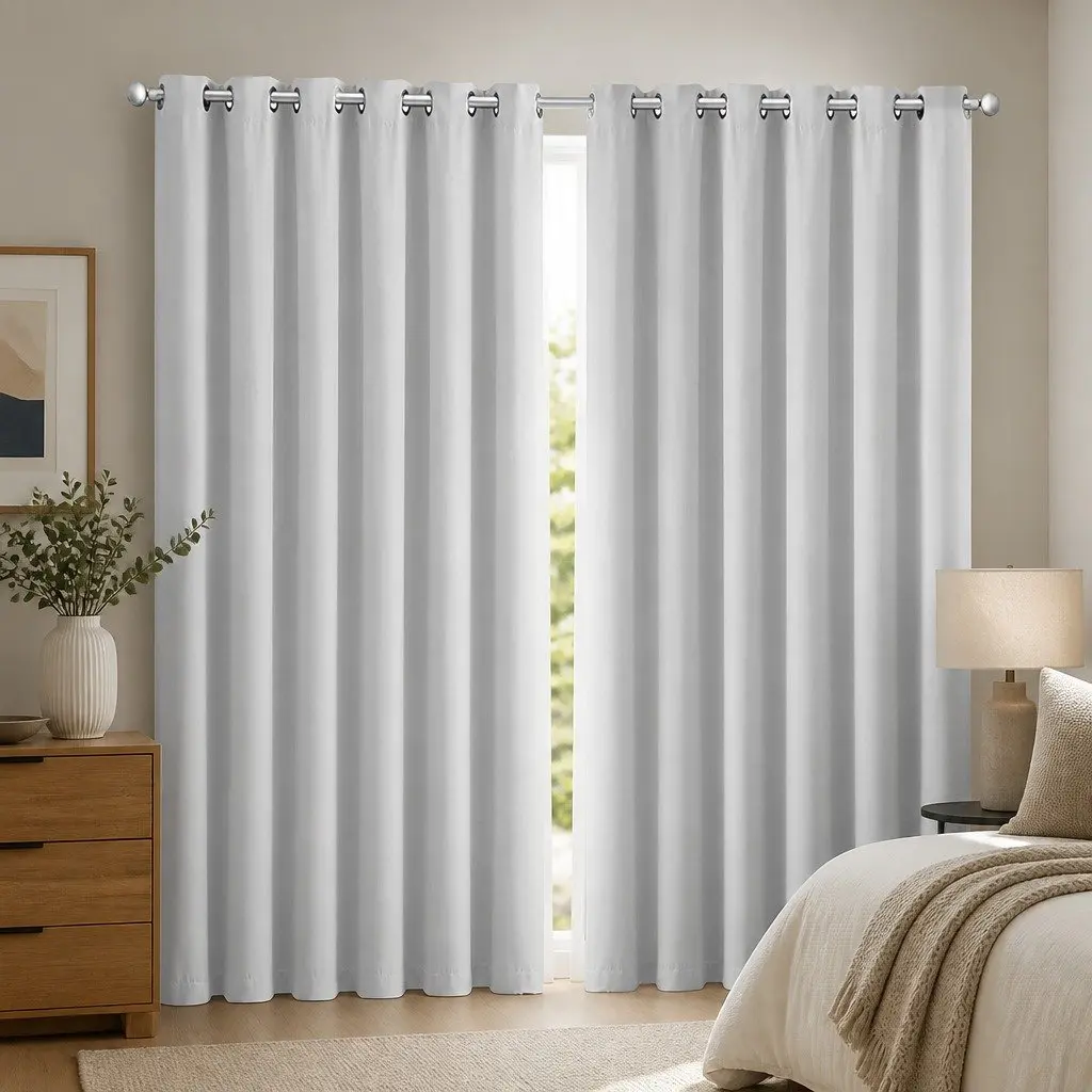 Grey Blackout Curtains Offering Comfort and Style