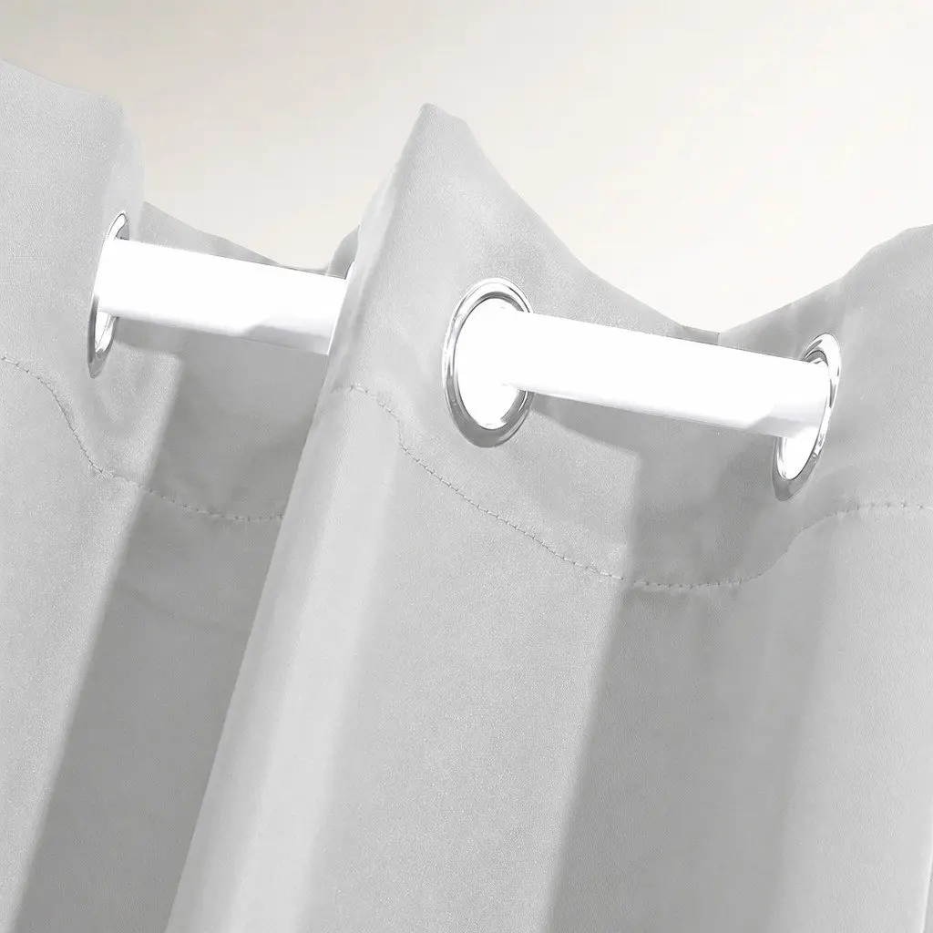 Blackout Curtains Panels Eyelet Grey Noise Insulation Heat Thermal 2 Piece