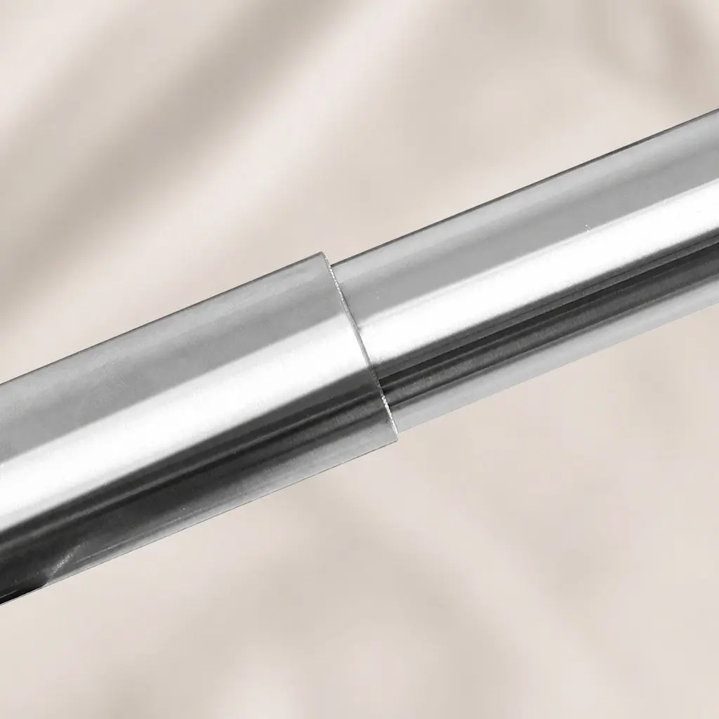 Double Curtain Rod Extendable Steel Pole Set Modern Design Dual Functionality