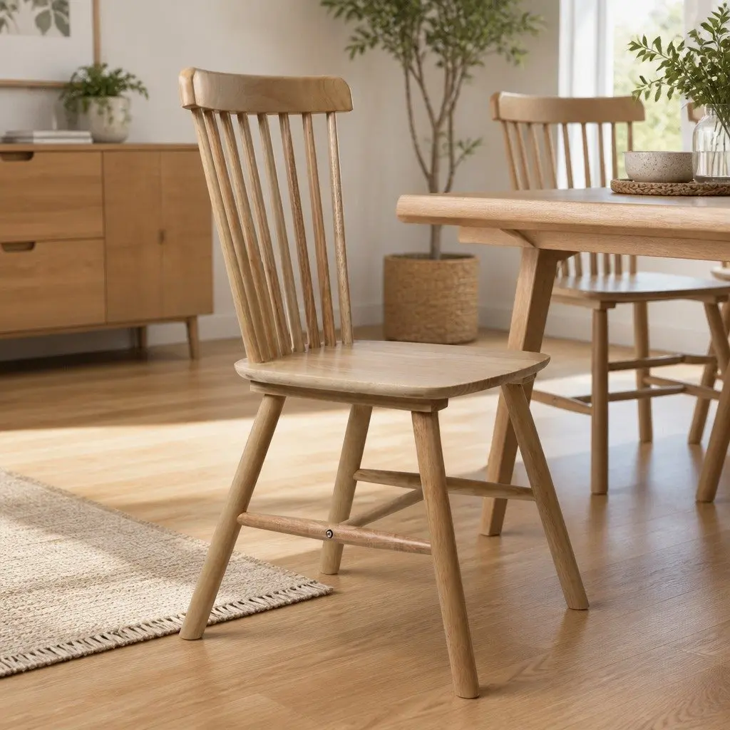 Oak Wood Chairs for Dining and Kitchen Spaces