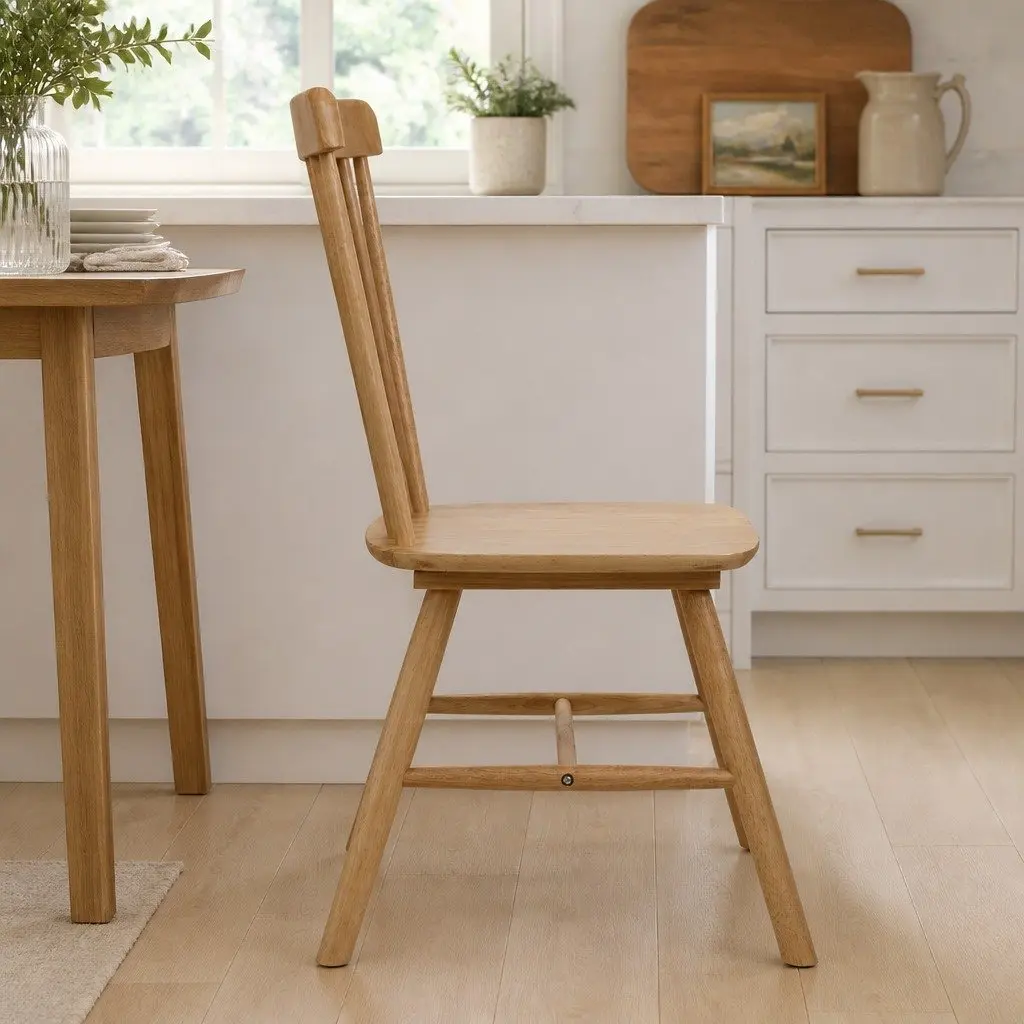 Oak Wood Chairs for Dining and Kitchen Spaces