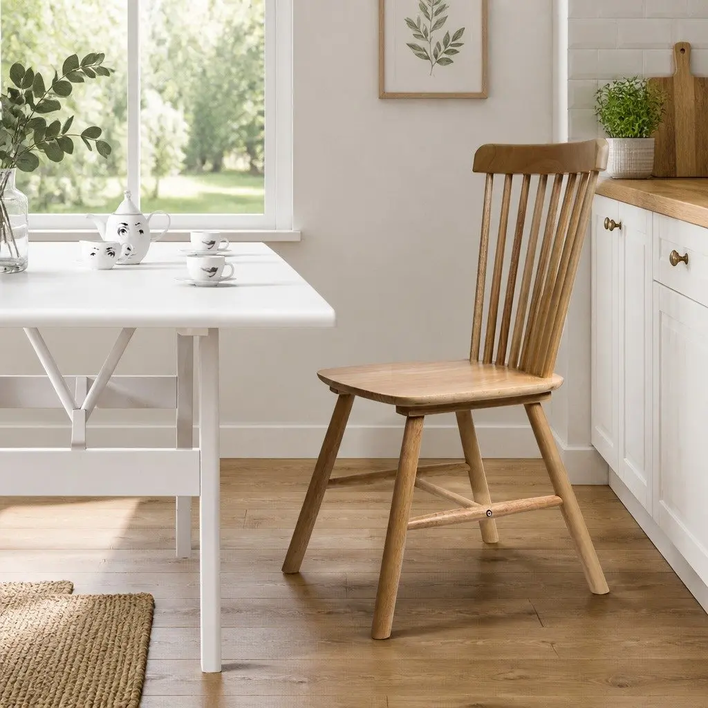 Oak Wood Chairs for Dining and Kitchen Spaces