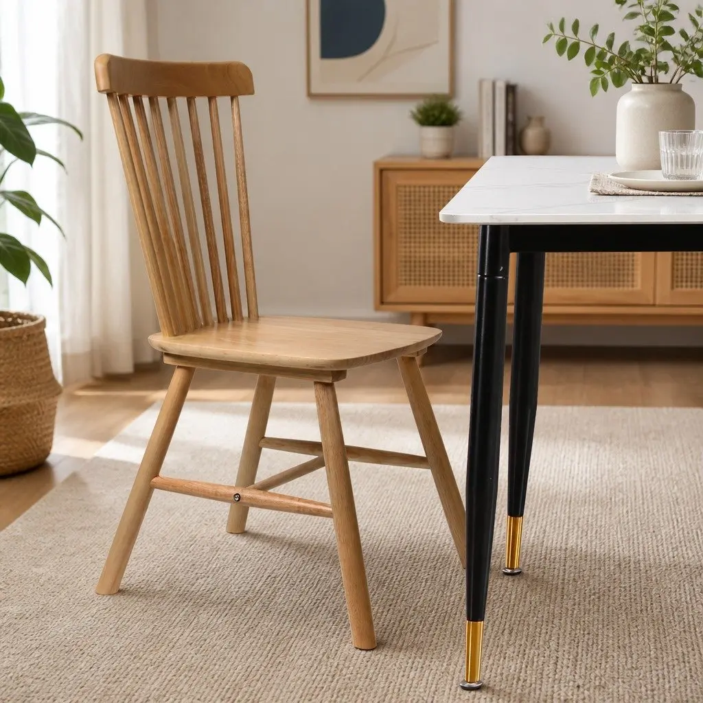Oak Wood Chairs for Dining and Kitchen Spaces