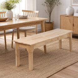 Reliable Oak Dining Bench with Modern Design