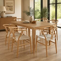 Reliable Wooden Dining Chairs with Rattan Seats