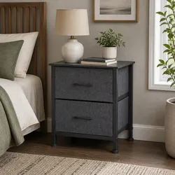 Reliable 2 Drawer Storage Cabinet with Easy Assembly