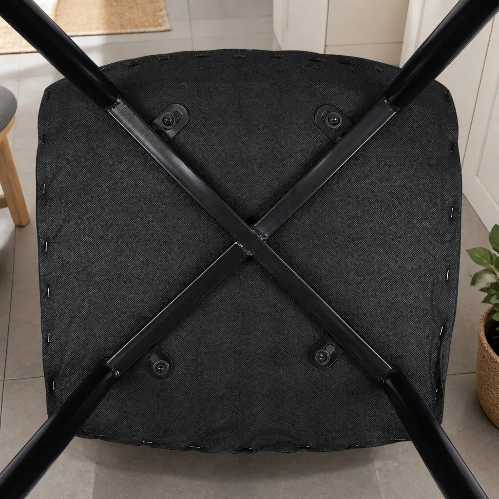 Dining Chairs Set of 8 Kitchen Seating PU Leather High Density Foam Padded
