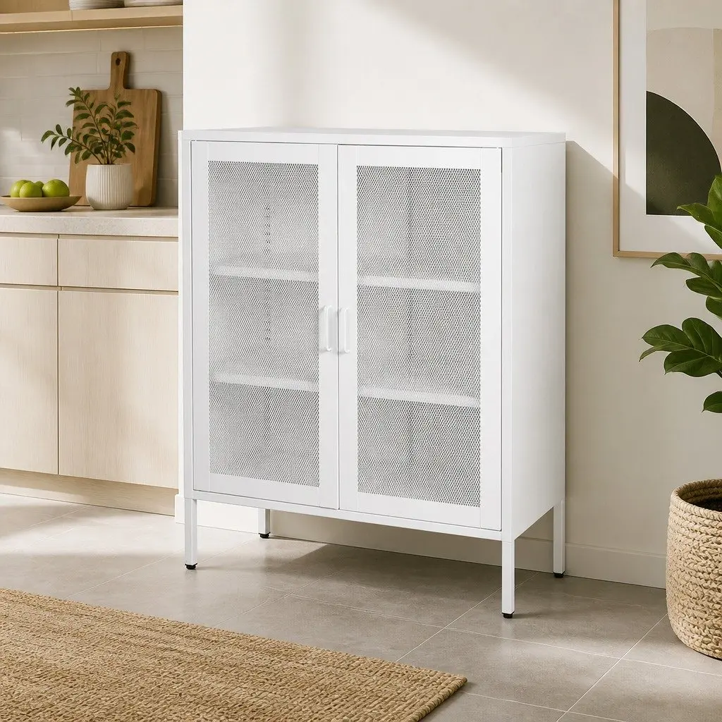 Steel Storage Cabinet with Adjustable Shelves