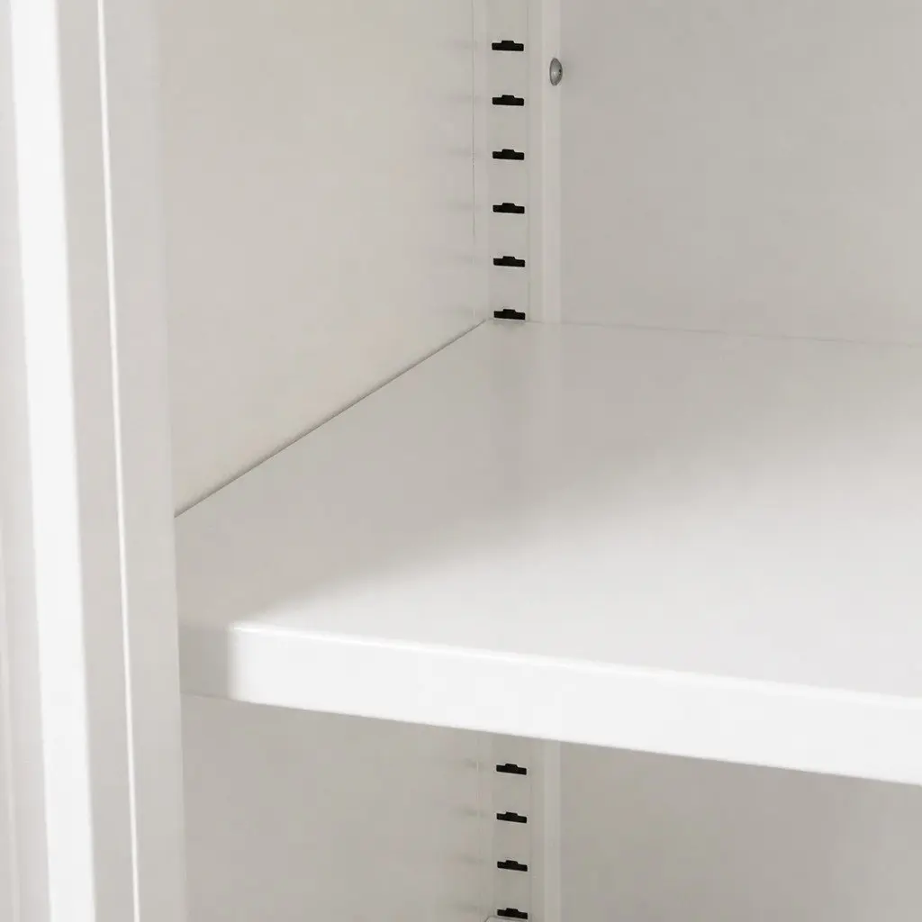 Storage Cabinet Steel Kitchen Pantry Bathroom Cupboard White 80cm W x 40cm D x 101.5cm H